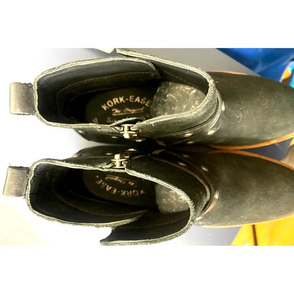 Kork Ease Women's Side Zip Booties Boots Size 6 Nubuck Leather Black - Picture 11 of 13